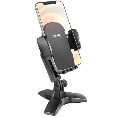 China Tablet Cell Phone Holder for Desktop Phone Desk Mount Heavy Duty Phone Holder Dock with 360 Degree Adjustable Cradle for sale