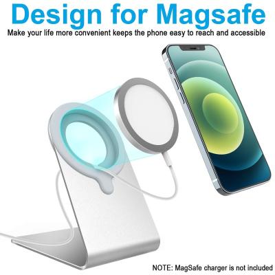 China TOPGO Adjustable Waist Phone Holder for Magsafe Charger Dock Holder Aluminum Charging Cradle for Desktop Compatible with iPhone for sale