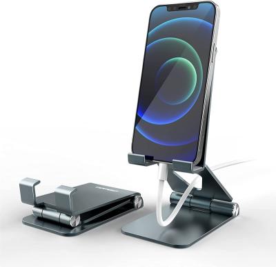 China TOPGO Compatibility Universal Cell Phone Stand, [Adjustable Stable and Height] Foldable Cell Phone Holder for Desk, Office Desk, Bedside Table for sale