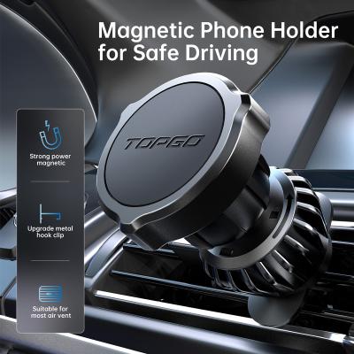 China TOPGO Mobile Phone Model Phone Magnetic Holder For Car Super Strong Magnetic Compatible With All Universal Smart Phone Mobile Phone for sale