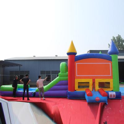 China High Quality White Bouncy Castle Inflatable Princess Castle 15ft x 15ft Inflatable Bouncing Castle Train for sale