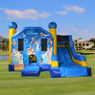 China Bouncy Inflatable Water Slides Inflatable Bounce House With Indoor Slide Inflatable Water Slide With Pool For Sale for sale