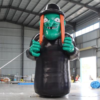 China Custom Inflatable Cartoon Giant Inflatable Advertising Helium Balloons For Witch Outdoor Festival Party PVC Halloween Decoration Cartoon Inflatables for sale