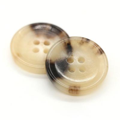 China COOMAMUU Viable New Round Button For Shirt Natural Horn Buttons for sale