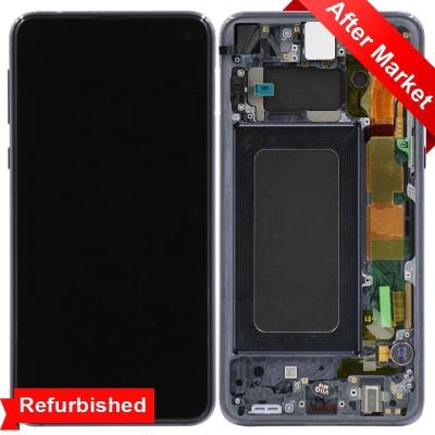 China For Samsung Galaxy S10e G970 G970F LCD Display Touch Screen Assembly With Frame Refurbished Black for sale