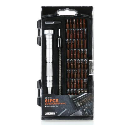 China JM-8166 61 in 1 Screwdriver Set Precision Magnetic ScrewDriver Bit DIY Repair Tool Kit for sale