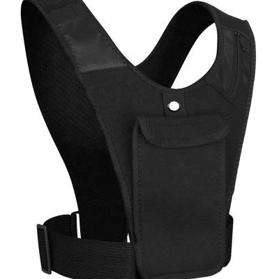 China Phone Pouch Custom Vest Phone Holder Running Vest Adjustable Running Belt Running Backpack for sale