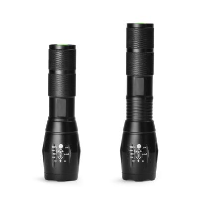 China Emergency Adjustable Zoomable Custom Led Flashlights High Efficiency Powerful T6 LED Flashlights Tactical Flashlights for sale