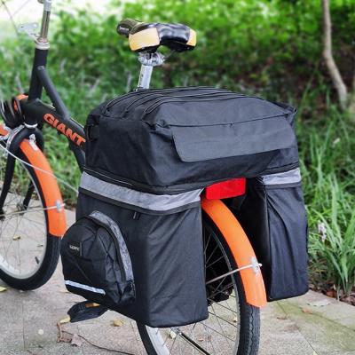 China Heavy Duty Canvas Bike Pannier Saddle Bag Waterproof Bicycle / Travel Bike Bag for sale