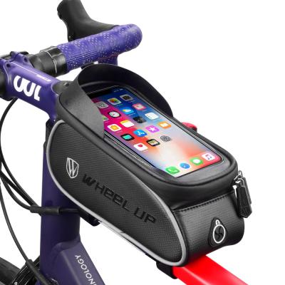 China Polyester Bicycle Phone Bag For Cell Phones Below 6.5