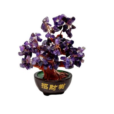 China China Hot Sale Amethyst Crystal Purple Tree Crystal Gemstone Tree Bonsai Crystal Tree for sale