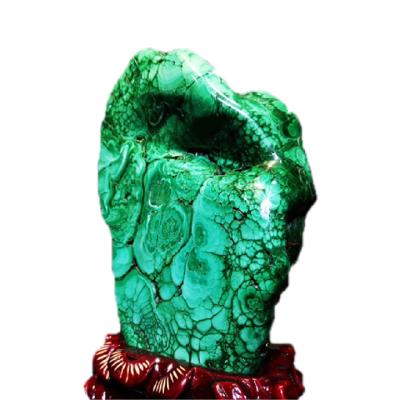 China Wholesale Natural Rough Rock Sample Malachite Home Decor Malachite Gemstone Mineral Rock From Europe for sale