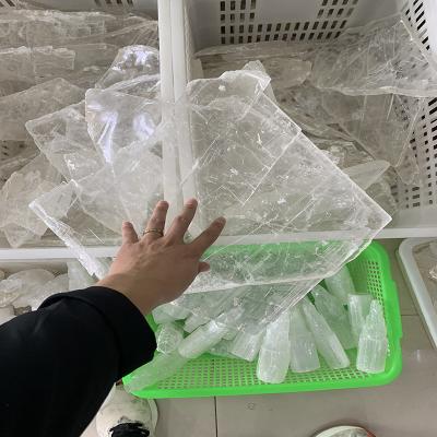 China China Wholesale Natural Selenite Slab Selenite Slice for sale