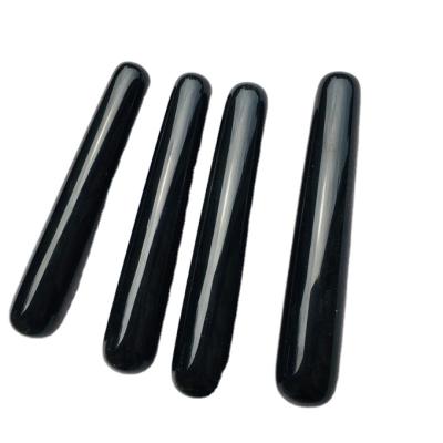 China Europe Natural Obsidian Gem Quartz Crystal Massage Stick Relaxation Magic Wand Healing Stones Natural Minerals for sale