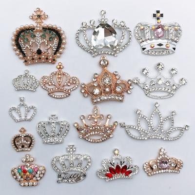 China Hot Selling Diamond Designer Shoe Charm Premium Diy Metal Bling Crown Croc Charms For Croc Decorations New Arrival Designer Shoe Charm for sale