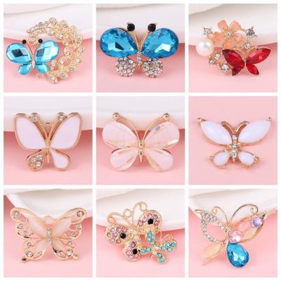 China Clog Latest Charm 2022 Cute Wholesale Butterfly Metal Croc Shoes Accessories Shoe Charms Decoration For Croc Shoes for sale