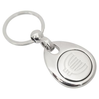 China Souvenir Gifts Promotion Custom Design Logo Enamel Coin Metal Keyring Coin Holder Supermarket Shopping Cart Chip Key Chain Trolley Token Key Chain for sale