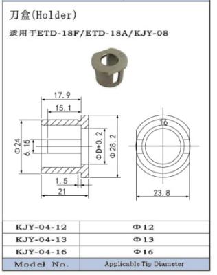 China Pneumatic Tip Dresser Blade Holders KJY-04-12 KJY-04-13 KJY-04-16 Or 13D And 16D for sale