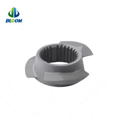 China Customized Extruder Parts Bimetallic Screw Segments For Repairing In Masterbatch Production for sale