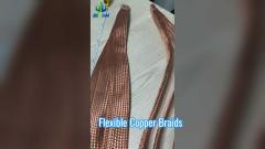 Bare copper braided flexible connection-v