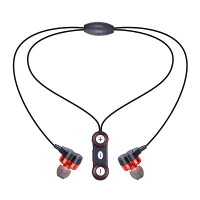 China 4 horn headphones with 2017 quality sound fashion magnet 4 super low horn stylish necklace wireless earphone for sale