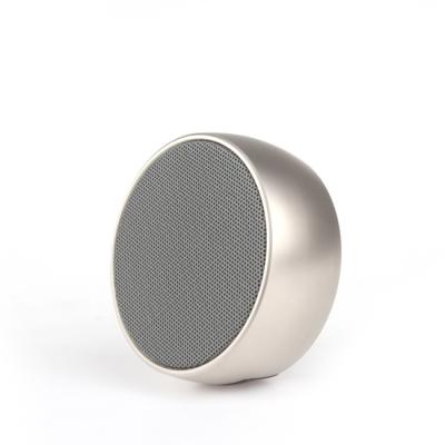 China Mini CNC Metal Housing Round Speaker, BS-01 Portable Speaker, Handsfree Smart Speaker for sale