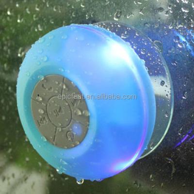 China Mini promotion product mini speaker, ipx4 waterproof shower speaker, led lightweight subwoofer speaker for sale