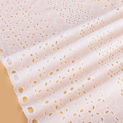 China Good price breathable embroidered wedding dress fabrics children's wear cotton lace fabric for sale for sale