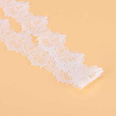 China Hot Sale Water Soluble Polyester Lace Fabric Embroidery Garment Accessories Lace Trimming Border for sale