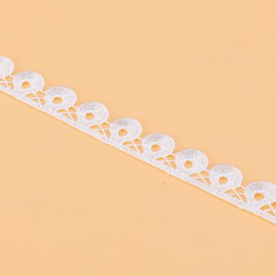 China Water Soluble Water Soluble Guipure Lace Trim Trim Customized 1cm Polyester Lace For Women Wear for sale