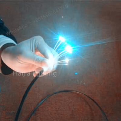 China End Glow Subway Multi Core Fiber Optic Cable And Swimming Pool End Glow Illumination Plastic Black Jacket for sale