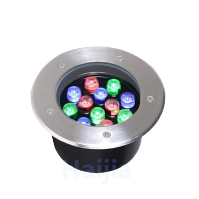 China LANDSCAPE terra firma amphibious square fountain IP68 RGB led inground light for sale