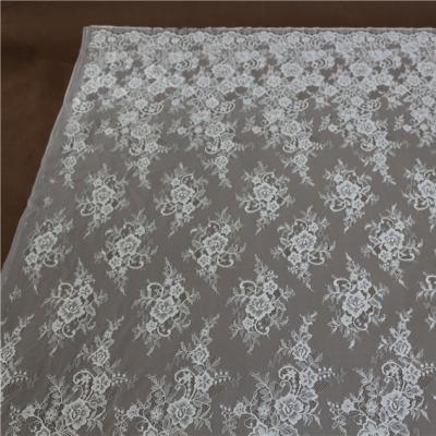 China Other Newest Manufacturer French Embroidered Bridal Floral Chantilly Lace 2022 From DELACE for sale