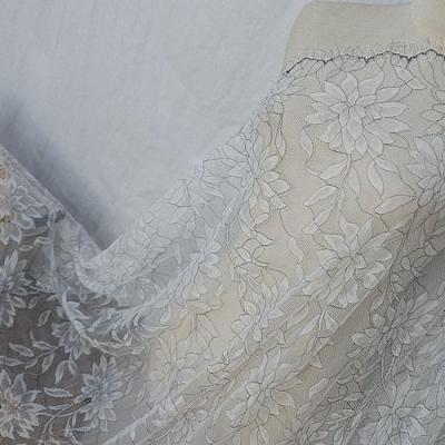 China DELACE Embroitery handmade exquisite multicolor nature flower figure fabric eyelashi lace for wedding dresses women lace for sale