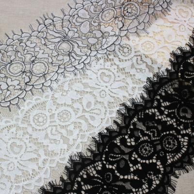 China New design handmade DELACE fancy nature flower figure fabric embroidery eyelashi lace for wedding dresses women lace for sale