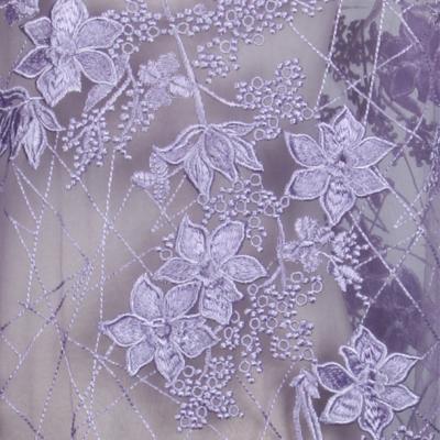 China DELACE water soluble colorful beauty embroidered flowers water soluble lace fabric for bridal weddingdress for sale