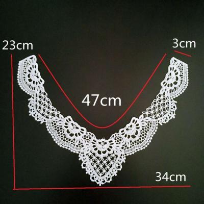 China DELACE handmade garment accessories guipure embroidered boho style neckline collar for sale