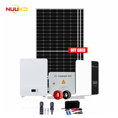 China NUUKO 25KW 30KW Home Complete Solar Power System Off Grid Solar System for sale