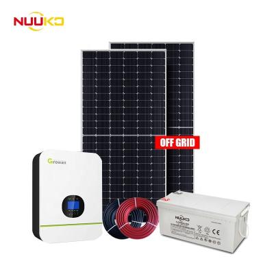 China NUUKO Home Complete Solar Power System 5KW 10KW 15KW 20KW Off Grid Solar System for sale