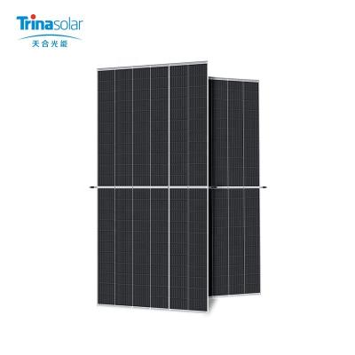 China Trina Solar Power System Brand Home High Power Charging Half Cell PV Module 555W 550W 545W 540W For Home Solar Power System for sale