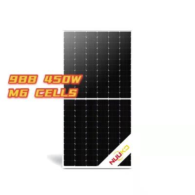 China NUUKO SOLAR PANEL NKM-144 POWER--450W - HOT SALE 166mmx166mm MONO HALF CELLS for sale