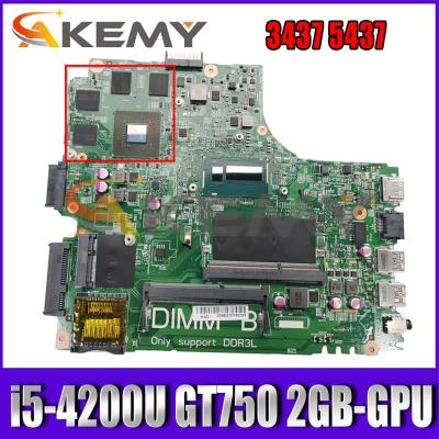 China LAPTOP VKJ89 12307-2 CN-0CN2DV CN2DV Mb For DELL 3437 Laptop 5437 14-5437 Motherboard With i5-4200U GT750 2GB-GPU 100% Test OK for sale