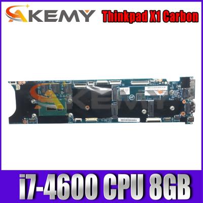 China LAPTOP Akemy For Original Laptop ThinkPad X1 CARBON TYPE 20A7 20A8 Motherboard Mainboard I7 i7-4600 CPU 8GB With Fan FRU 00UP985 for sale