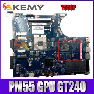 China LAPTOP Akemy For Y550P Laptop Mainboard LA-5371P PM55 GPU GT240 DD3 Motherboard Tested 100% Working Free CPU for sale