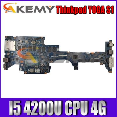 China Akemy ZIPS1 LA-A341P LAPTOP Motherboard for Thinkpad YOGA S1 Laptop Motherboard CPU I5 4200U 4G RAM Work for sale