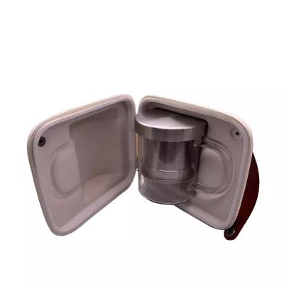 China Durable Customized Hard Shell Protective Anti-Drop EVA Tea Cup Storage Bag Mug Carrier With Case Gift for sale