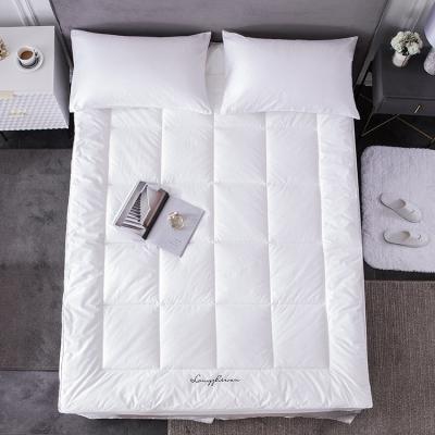 China High Quality Waterproof Hotel Gel Infused Memory Foam Mattress Topper 4 Inch Duck Feather for sale