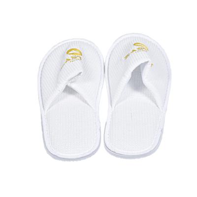 China Inn EVA Disposable Washable White Hotel Bedroom High Quality Waffle Star Hotel Apartment Slippers Small for sale