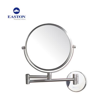 China Magnifying Into The Round Wall Magnifying Hotel Running Bathroom Makeup Mirror For Women/Men for sale