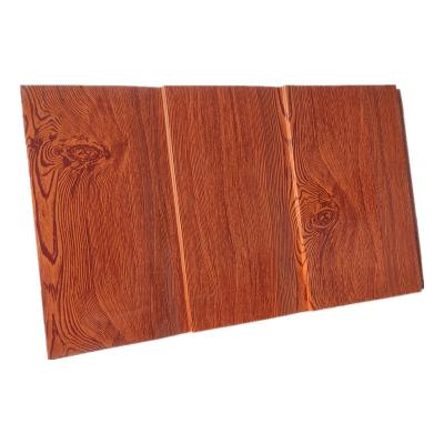 China Modern Decorative 16mm PU Sandwich Panel Panel Wood Grain Exterior Wall Panel for sale